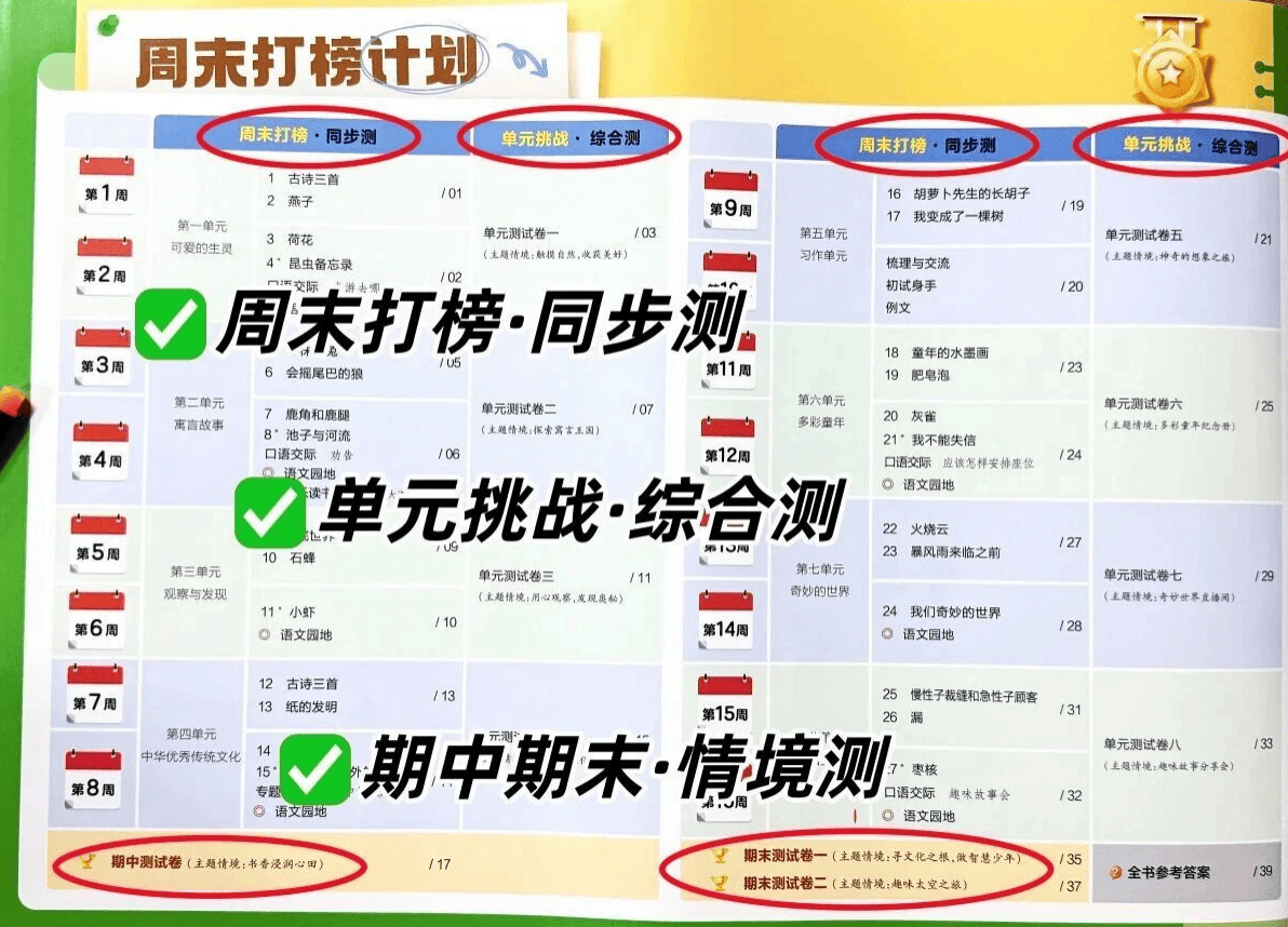 小學家長必看！週末打榜卷輕量化同步周測指南