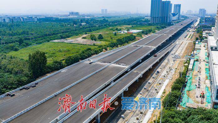 原創40公里東西向快速大通道成形！濟南工業北路東延提速建設