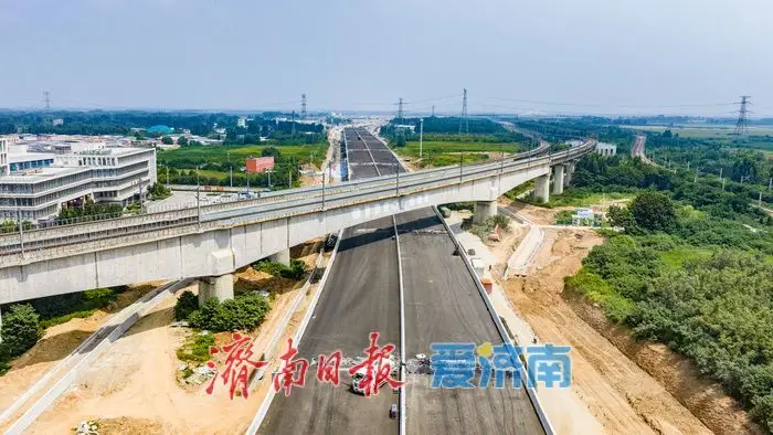40公里東西向快速大通道成形！濟南工業北路東延提速建設