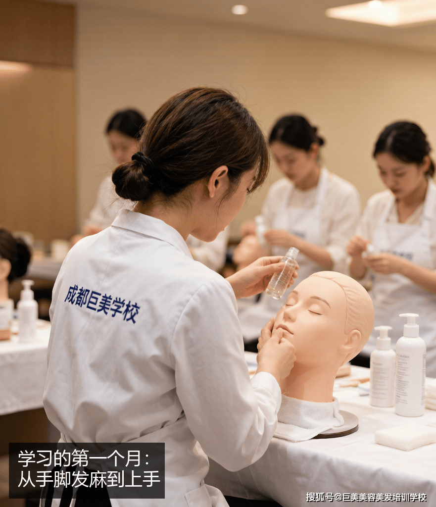 從超市收銀員到美容師：40歲寶媽在成都巨美學校學美容的真實記錄