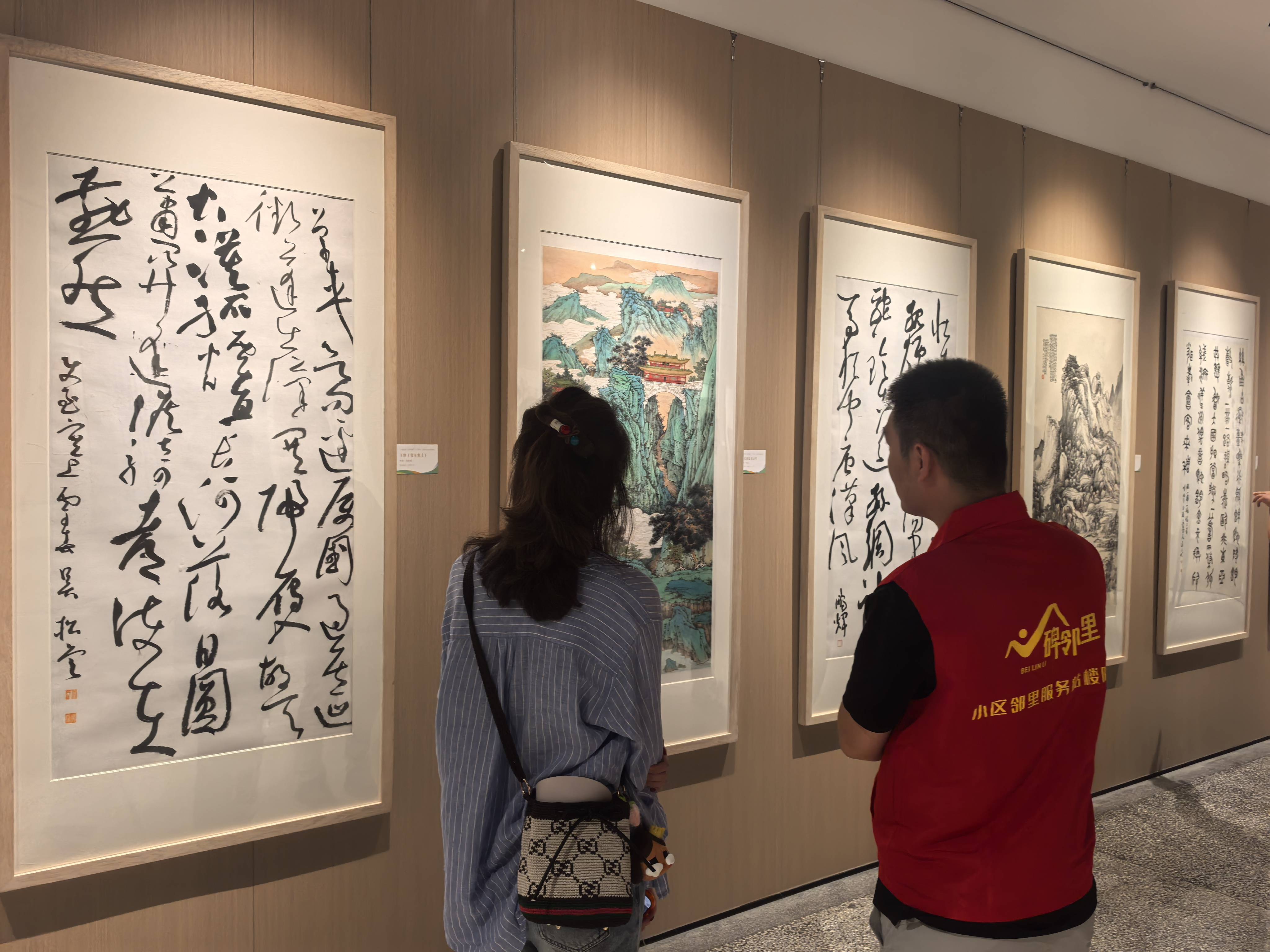 原創六地市文化館美術書法作品巡展西安站開幕