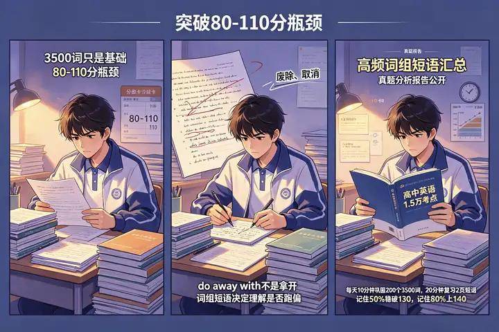 原創重點中學新高一，理科排名前十，英語只有95分如何突破？