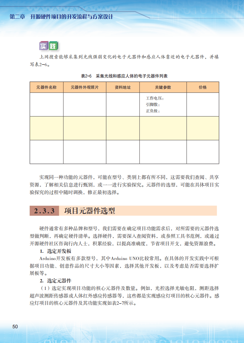 2026粵教版高中資訊科技選擇性必修6《開源硬體專案設計》電子課本