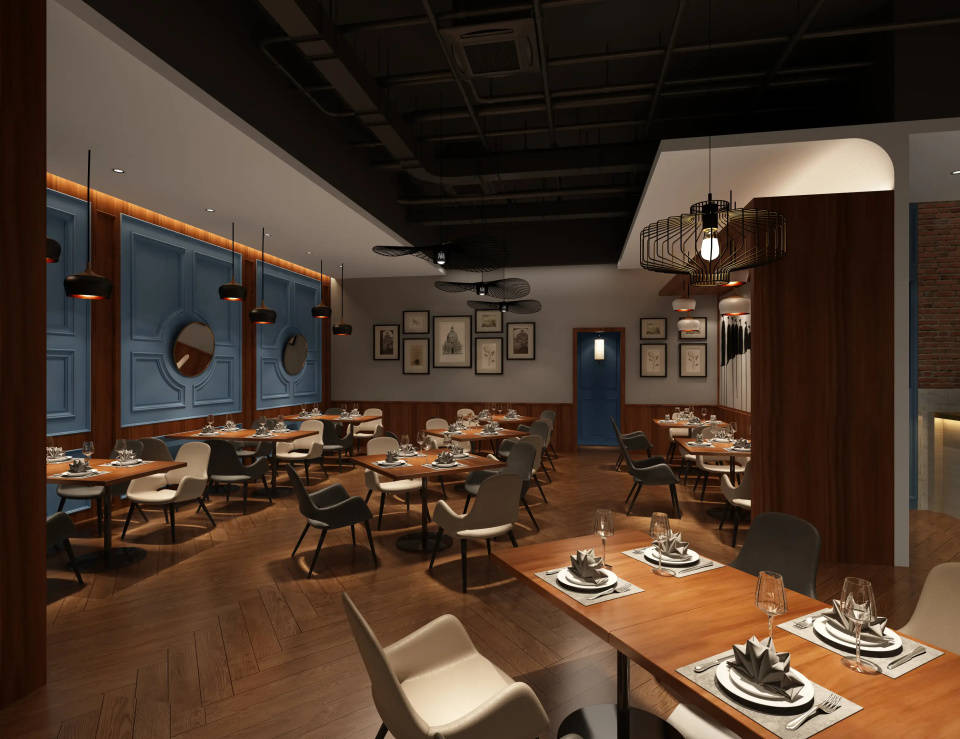 陝西西餐廳裝修要點，陝西酒店宴會廳裝修設計，陝西餐飲店裝修