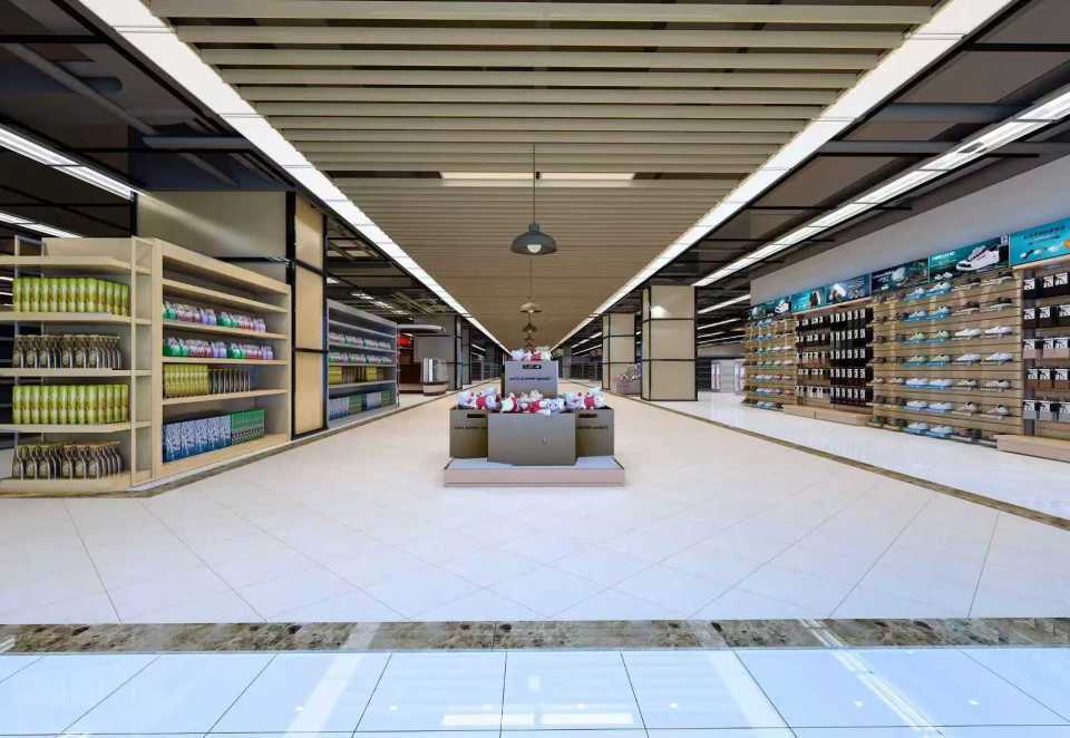 陝西超市裝修施工，陝西商鋪門店裝修施工，陝西商超門店裝修施工