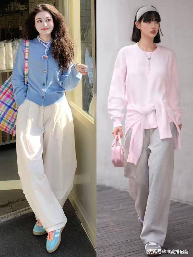 原創今春的“針織衫+闊腿褲”，太美太氣質了！尤其適合中年女性借鑑