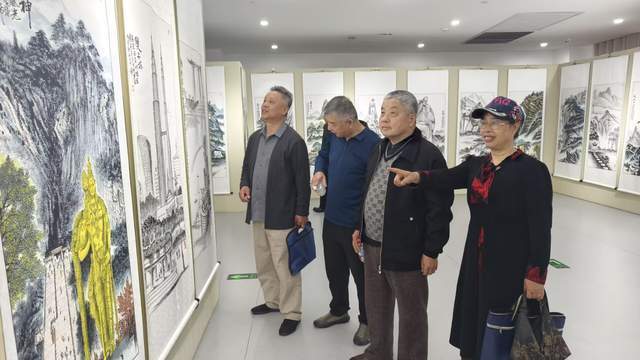 原創鄂州人自己的山水盛宴！這位本土畫家130幅焦墨畫驚豔亮相圖書館