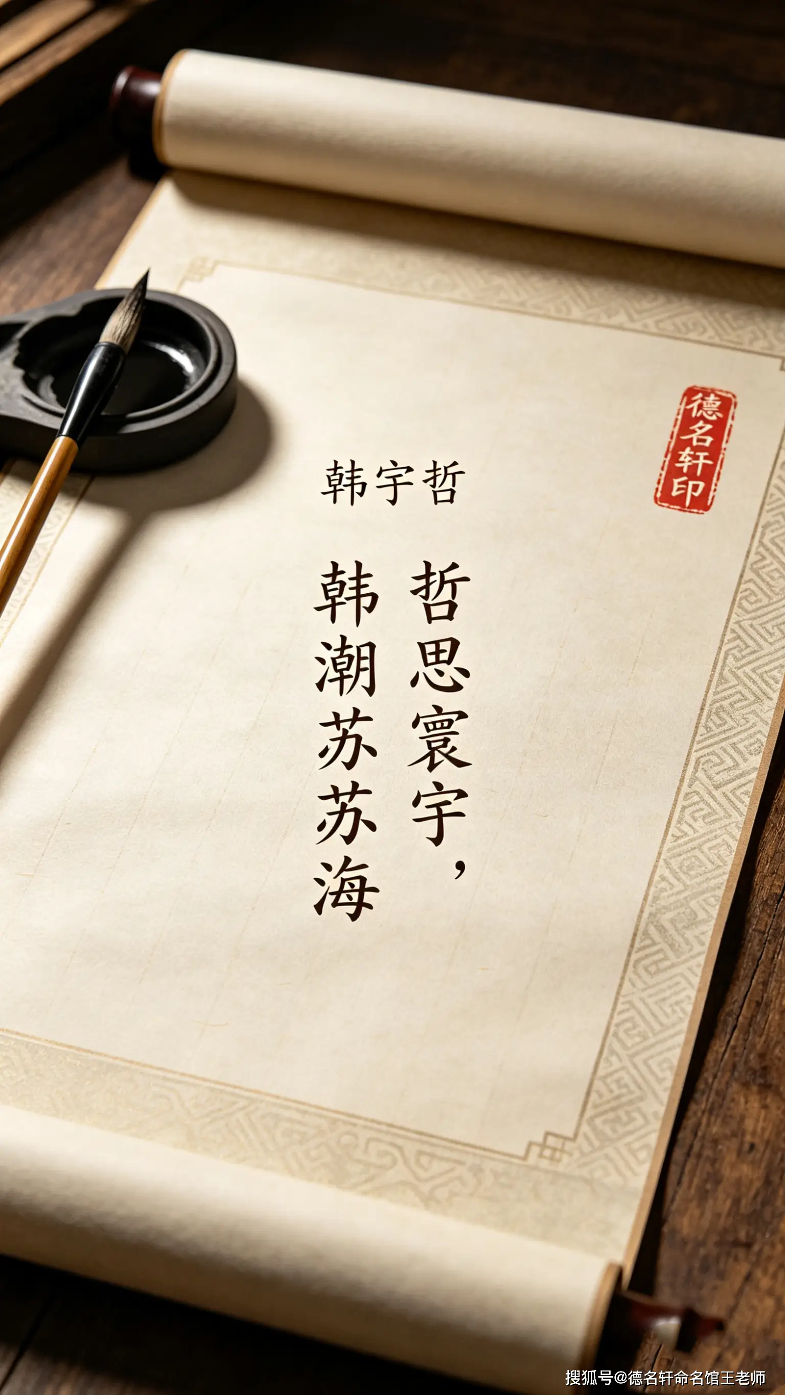 原創寶寶起名案例 起名字 韓宇哲：哲思寰宇，韓潮蘇海