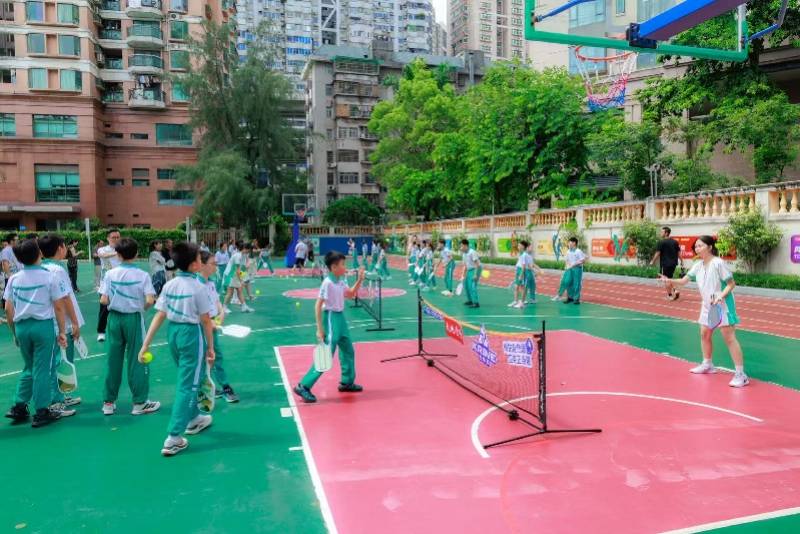 匹克球走進東風東路小學，學生直呼太有趣