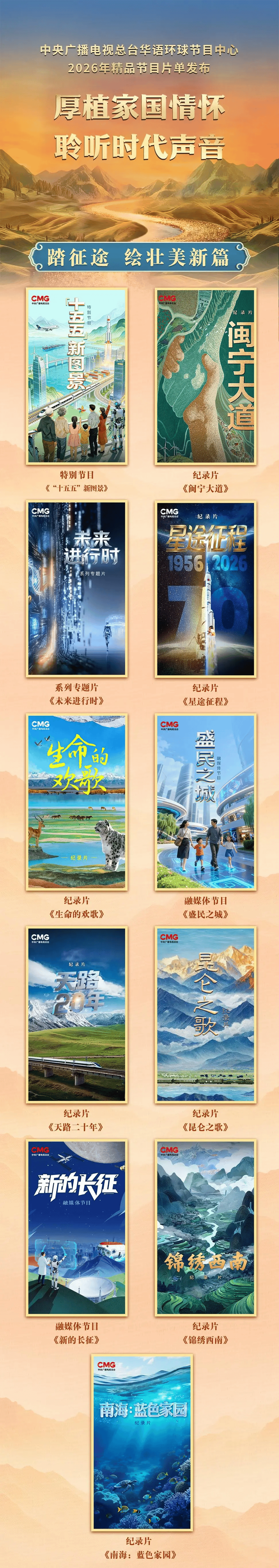 最新！總檯釋出一批影視劇、節目及紀錄片片單