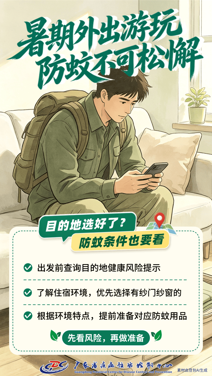 暑期出遊，防蚊這件事千萬別忘！這7張圖速度收藏！
