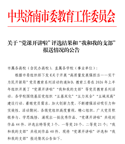 山東省濟南迴民中學教師榮獲市級一等獎！