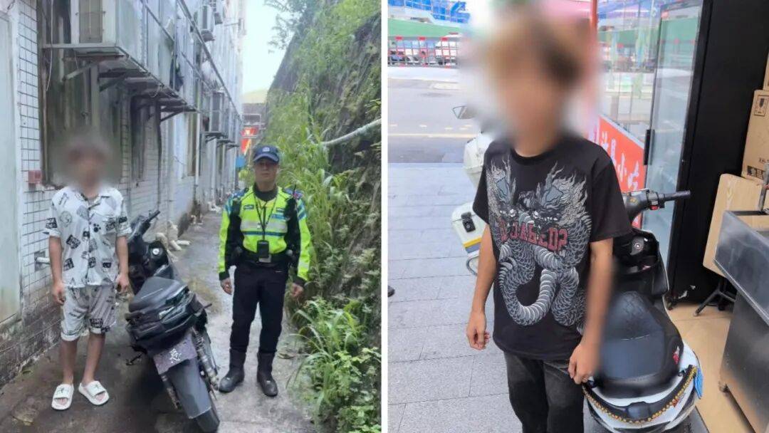 深圳男子騎電動車闖南坪快速，已被行拘